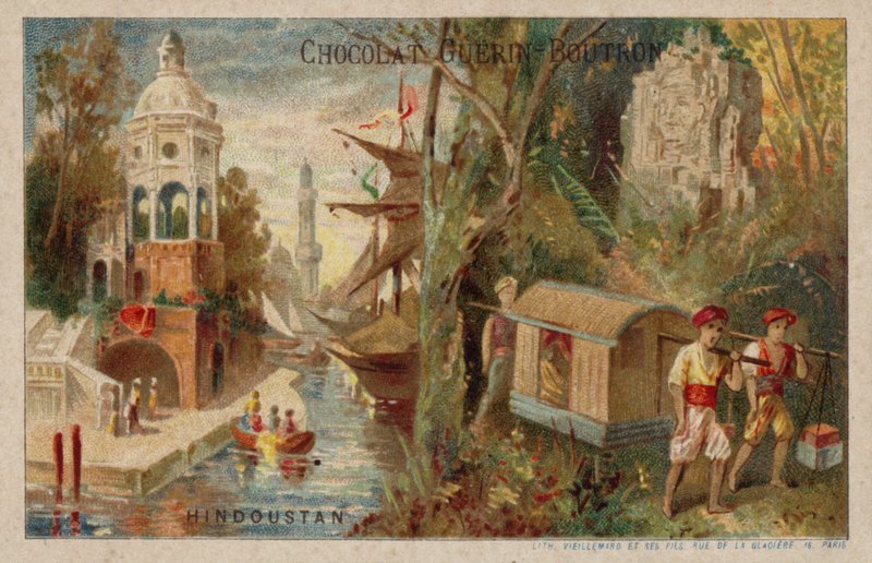 Hindustan (chromolitho) af French School