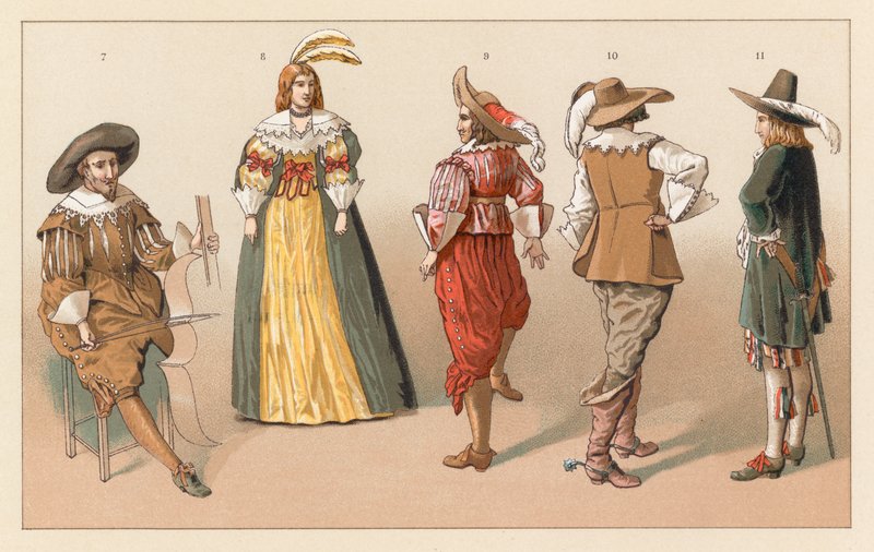 Holland XVIIth Cent kostume af French School