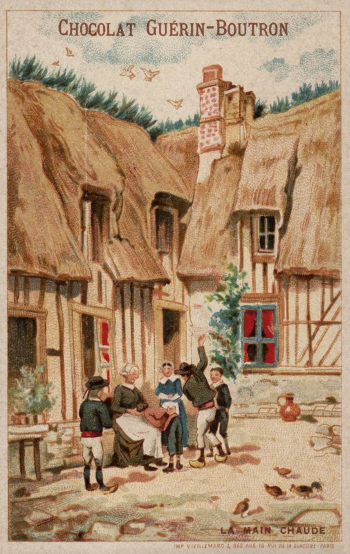 Hot hand spil (chromolitho) af French School