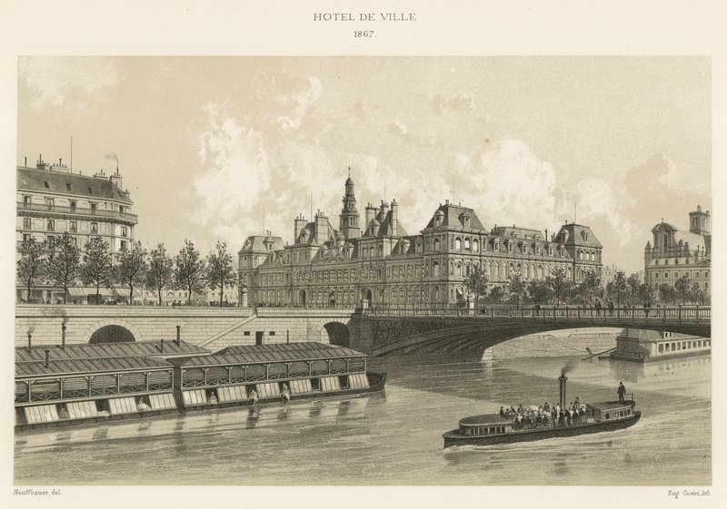 Rådhus, 1867 af French School
