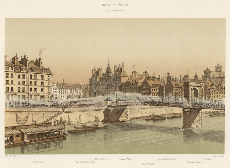 Rådhus, 28. juli 1830 af French School