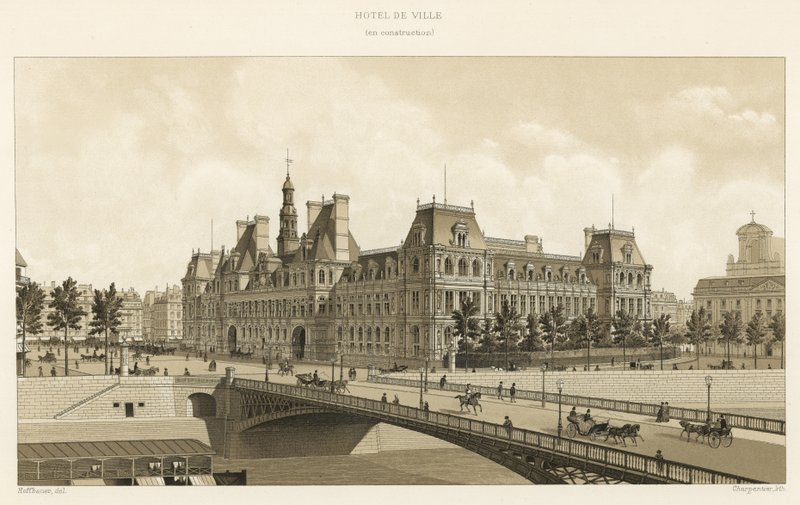 Rådhus, under opførelse af French School