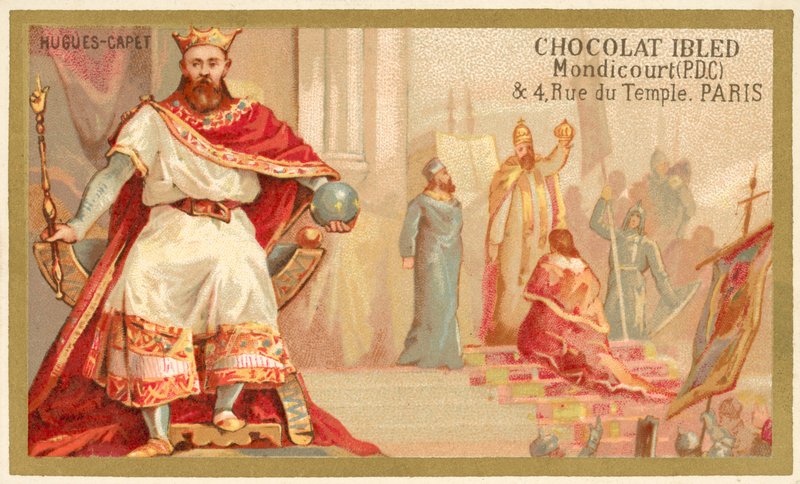 Hugh Capet, frankernes konge (chromolitho) af French School