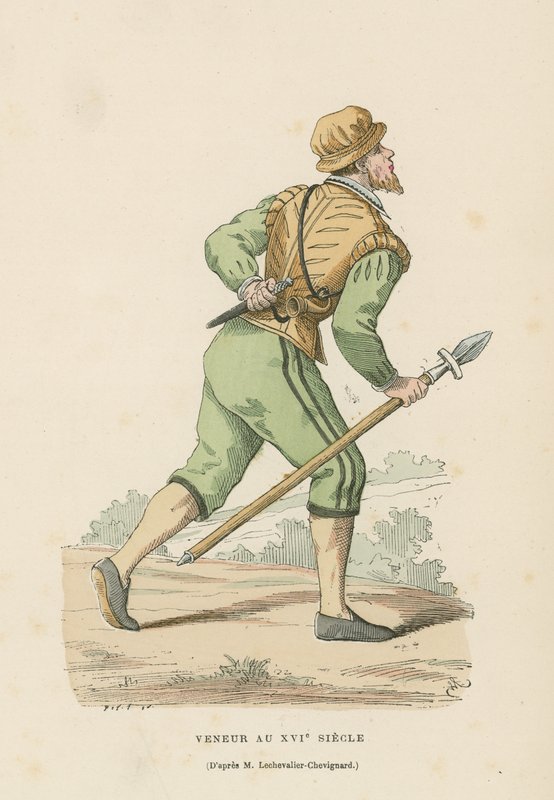 Huntsman, 16th Century  af French School