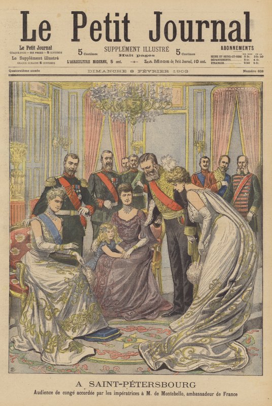 I Skt. Petersborg (farve litho) af French School