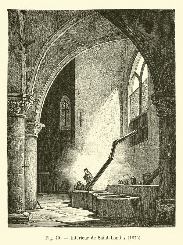 Interiør af Saint-Landry, 1825 af French School