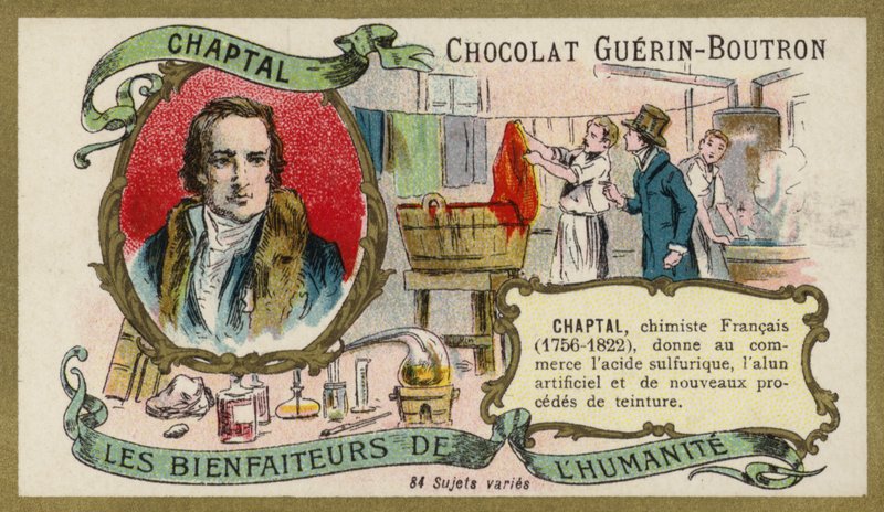 Jean-Antoine Chaptal, fransk kemiker (chromolitho) af French School