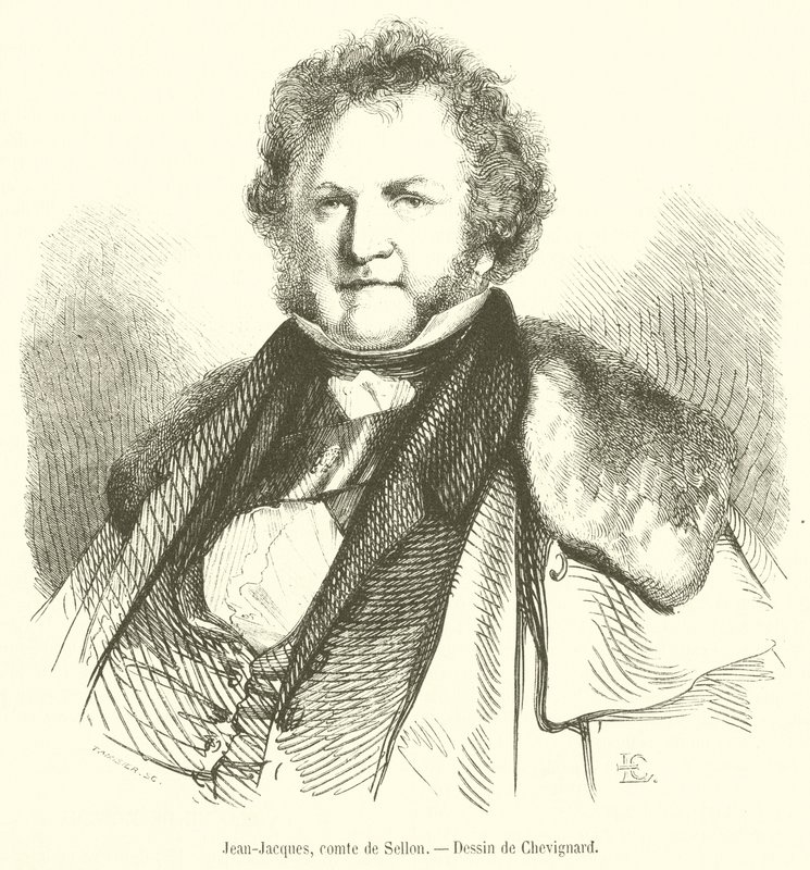 Jean-Jacques, greve af Sellon (gravering) af French School