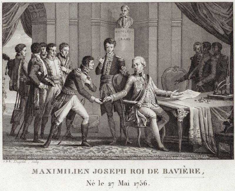Kong Maximilian I af Bayern af French School