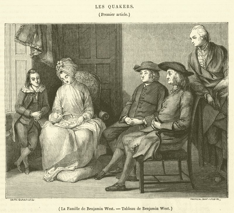 Benjamin Wests familie (gravering) af French School