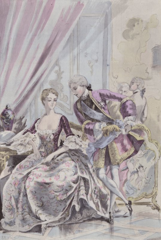 La Pompadour af French School