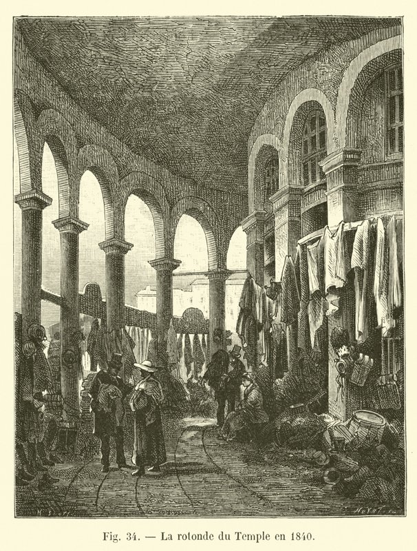 Templets rotunde i 1840 af French School