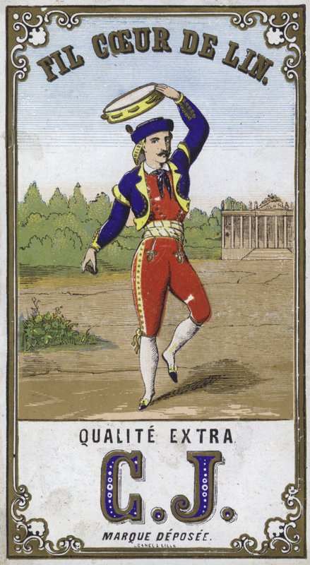 Etiket til Fil Coeur de Lin af French School