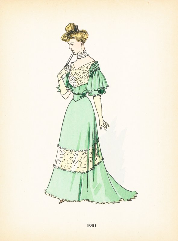 Damemode, 1901 af French School