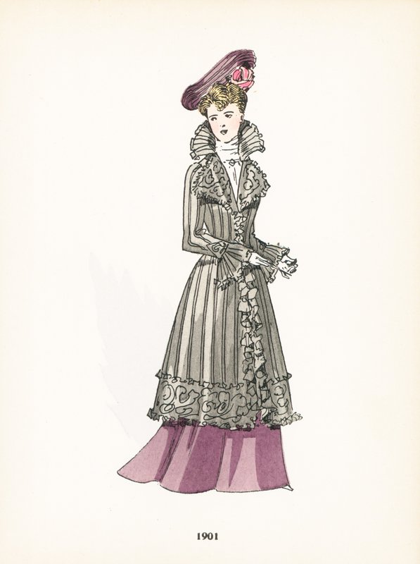 Damemode, 1901 af French School