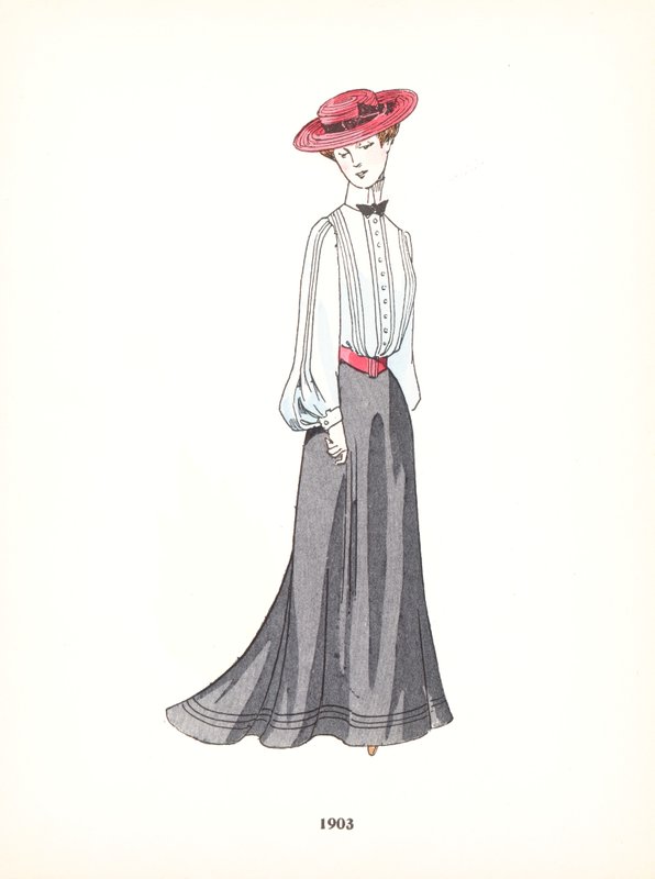 Damemode, 1903 af French School