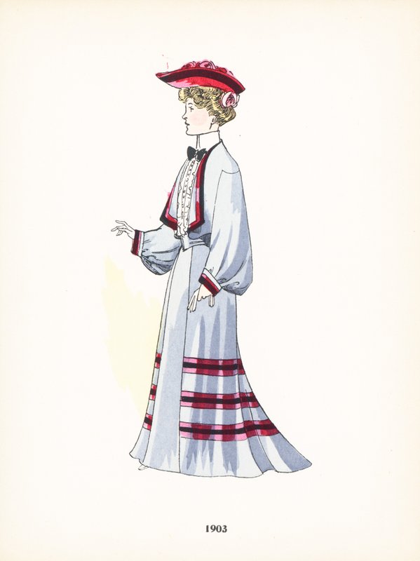 Damemode, 1903 af French School
