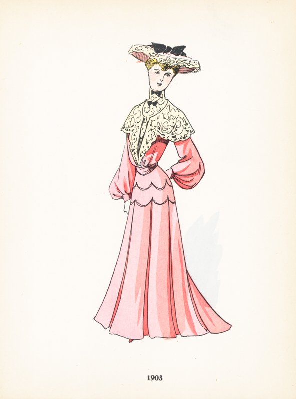 Damemode, 1903 af French School