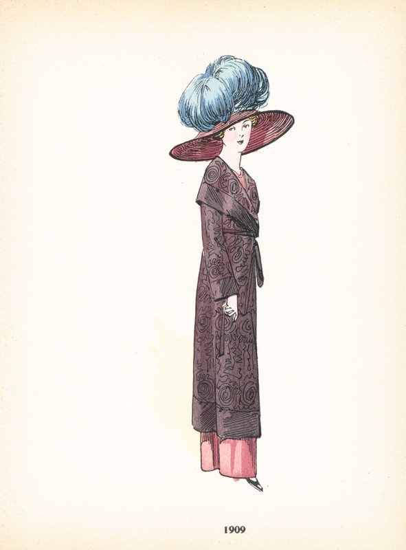 Damemode, 1909 af French School