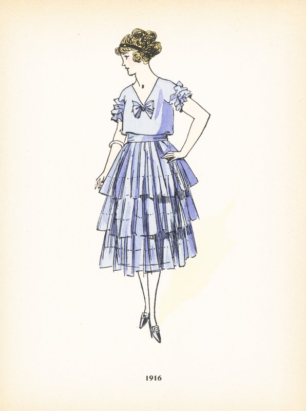 Damemode, 1916 af French School