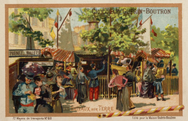 Landyachter (chromolitho) af French School