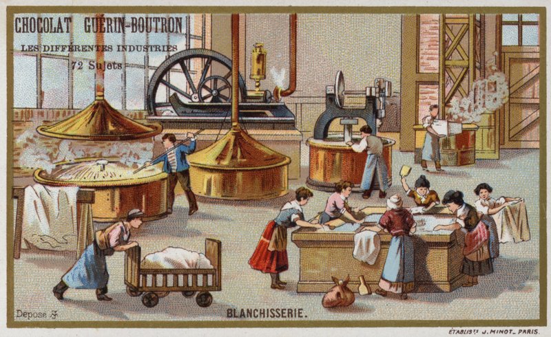 Tøjvask (chromolitho) af French School