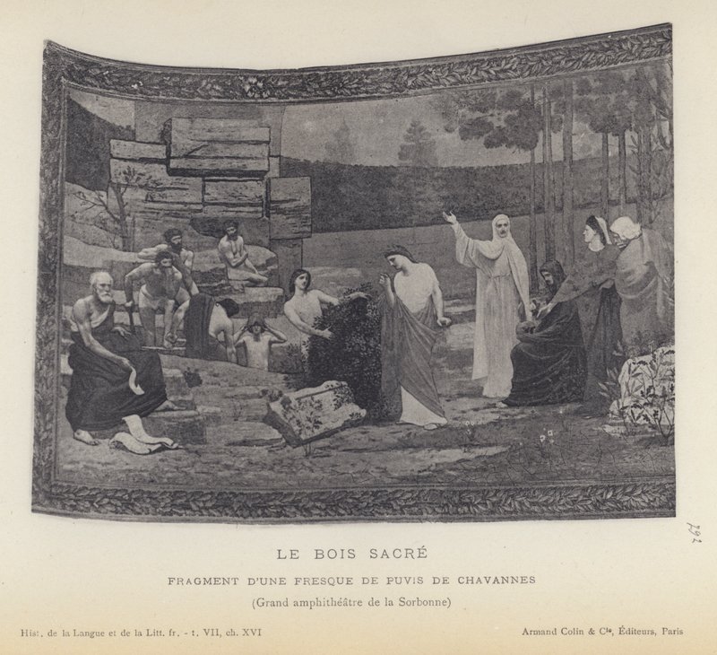The Sacred Wood (litho) af French School