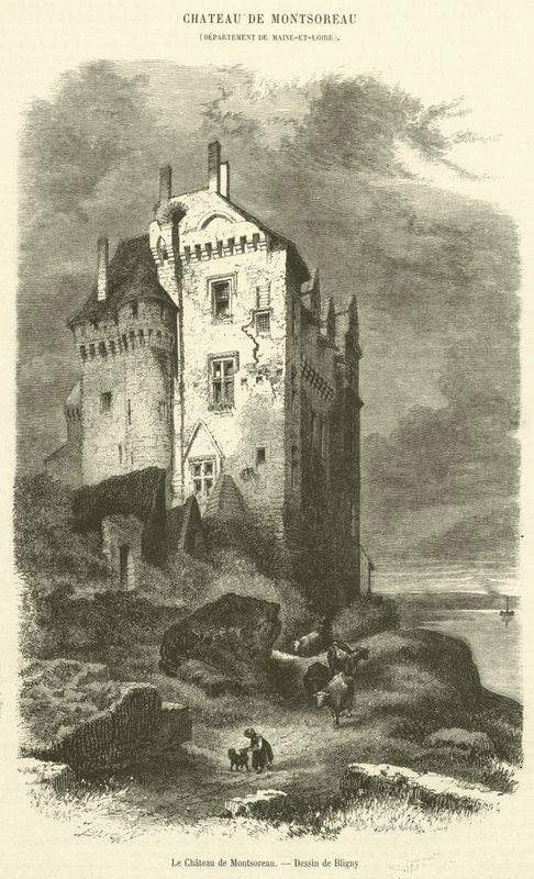 Chateau de Montsoreau (gravering) af French School