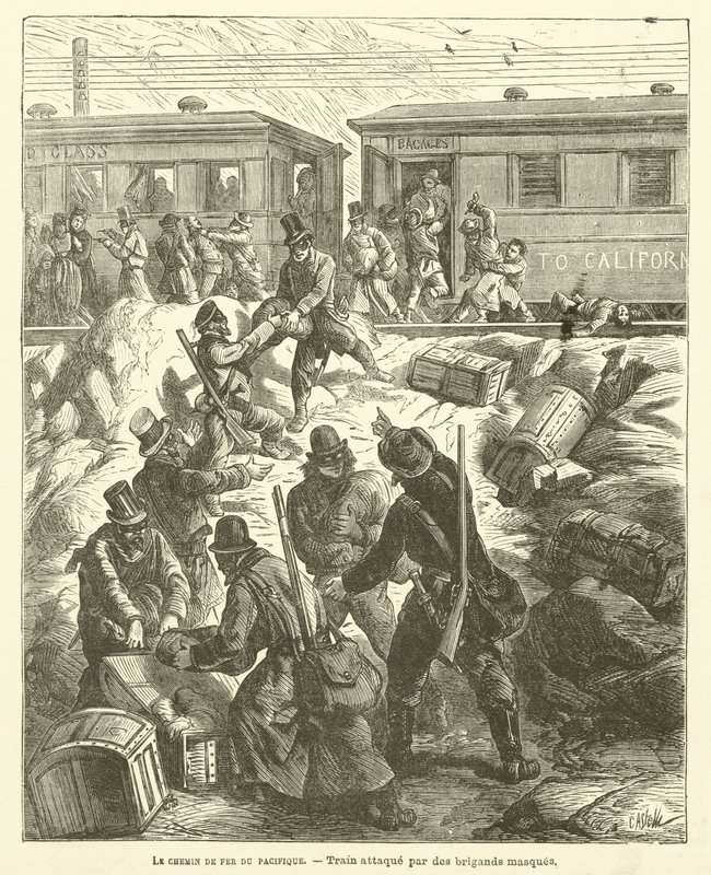 The Pacific Railroad (gravering) af French School