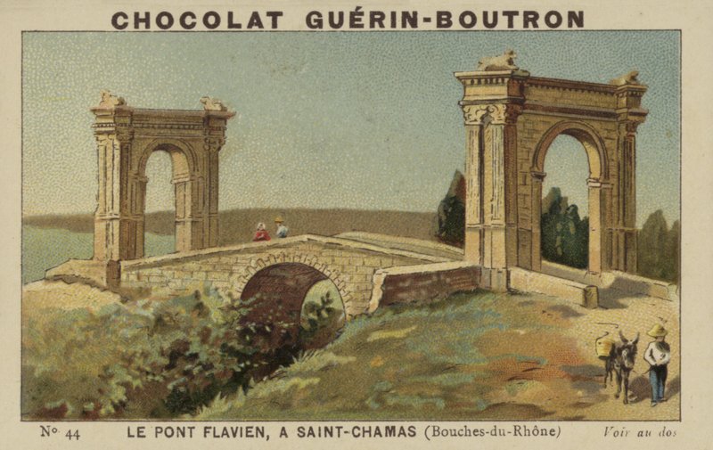 Den flaviske bro, i Saint-Chamas, Bouches-du-Rhone af French School