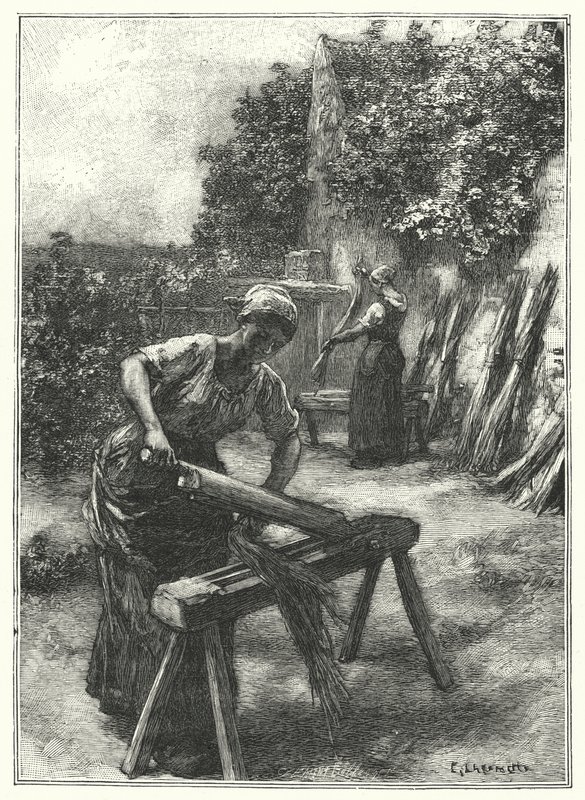 Scutching (gravering) af French School