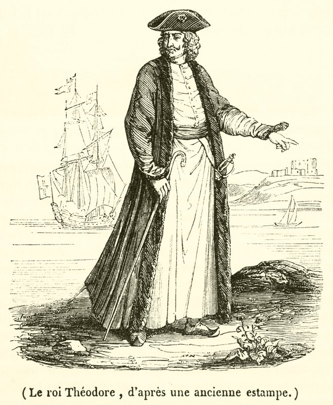 Le roi Theodore (gravering) af French School