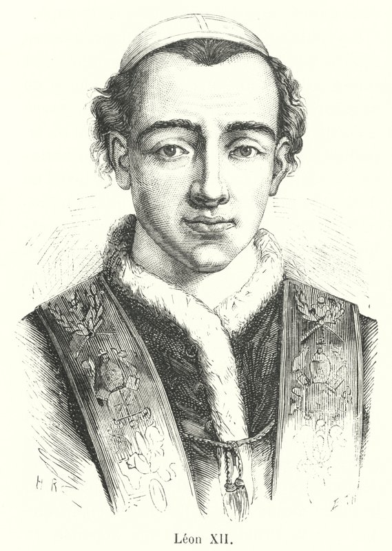 Leon XII (gravering) af French School