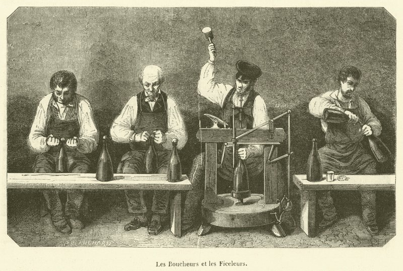 The Butchers and the Stringers (gravering) af French School