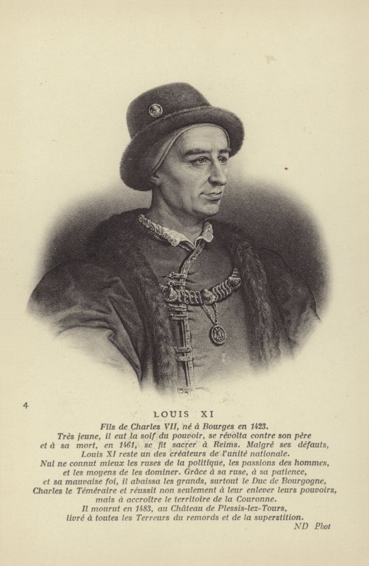 Ludvig XI af Frankrig af French School
