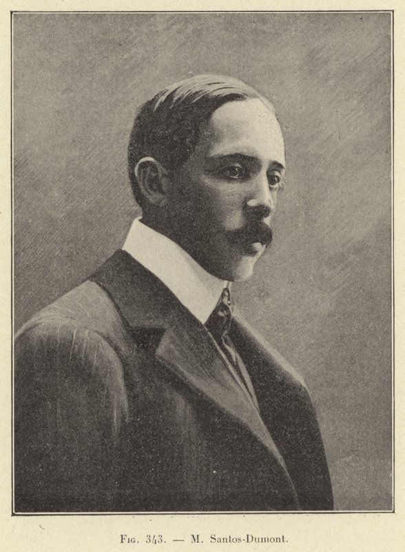 M Santos-Dumont (gravering) af French School