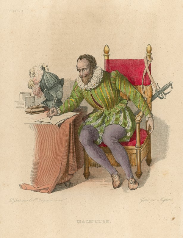 Malherbe (farvet gravering) af French School
