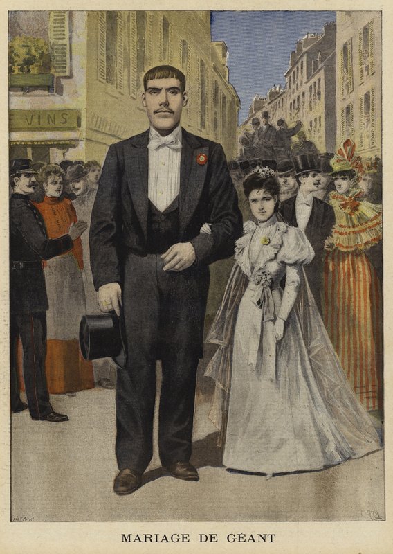 Ægteskab med en kæmpe, Pantin, Frankrig, 1897 af French School
