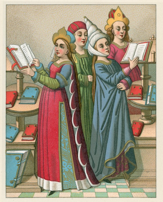 Middelalderdragt af French School
