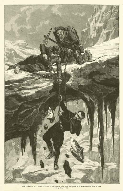 My Ascension To The Dent Blanche (gravering) af French School