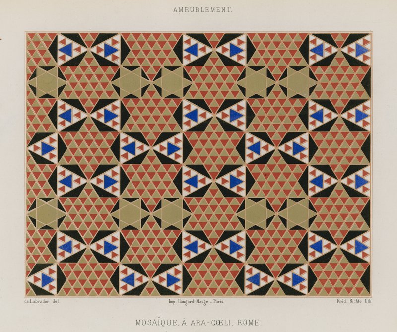 Mosaik i Aracoeli af French School
