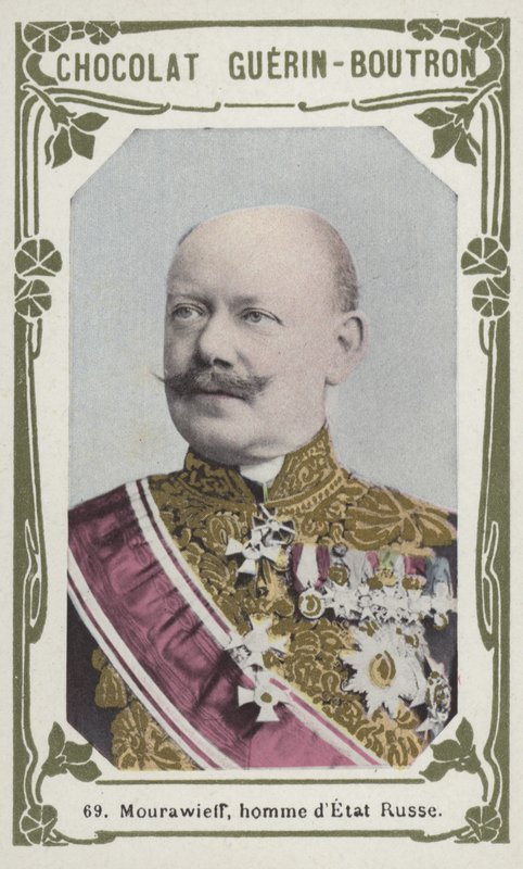 Mouravieff, russisk statsmand (farvet foto) af French School
