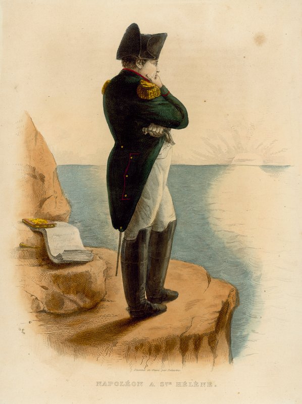 Napoleon Bonaparte (farvet gravering) af French School