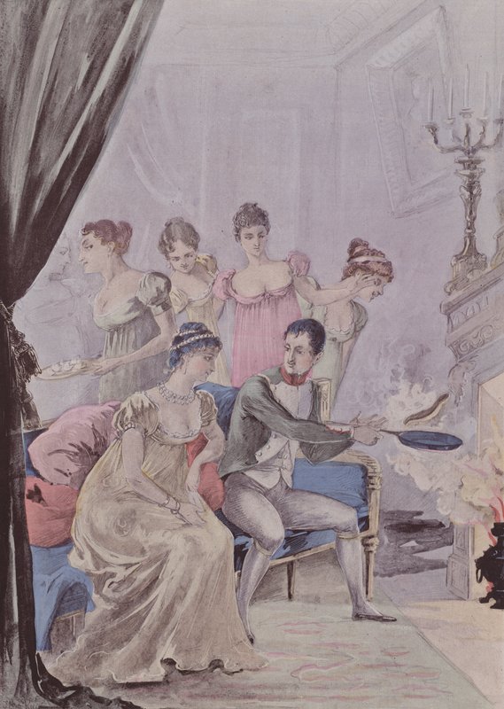 Napoleon hos Marie-Louise af French School