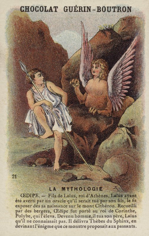 Ødipus og sfinxen af French School