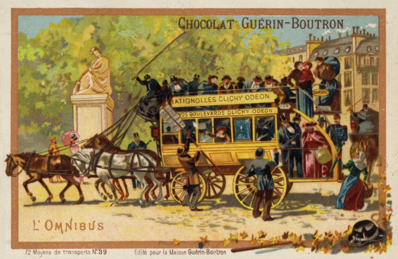 omnibus (chromolit) af French School