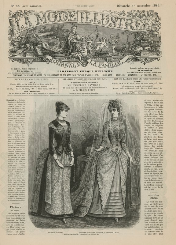 Side fra La Mode Illustree af French School