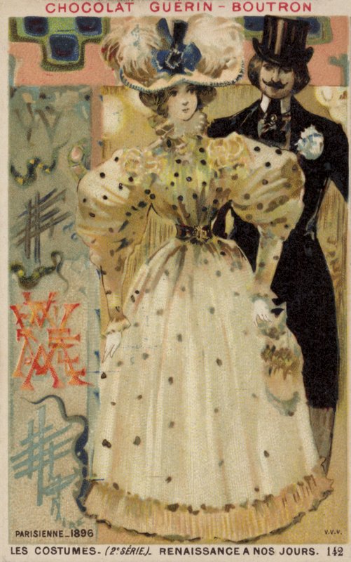 Parisisk mode, 1896 af French School
