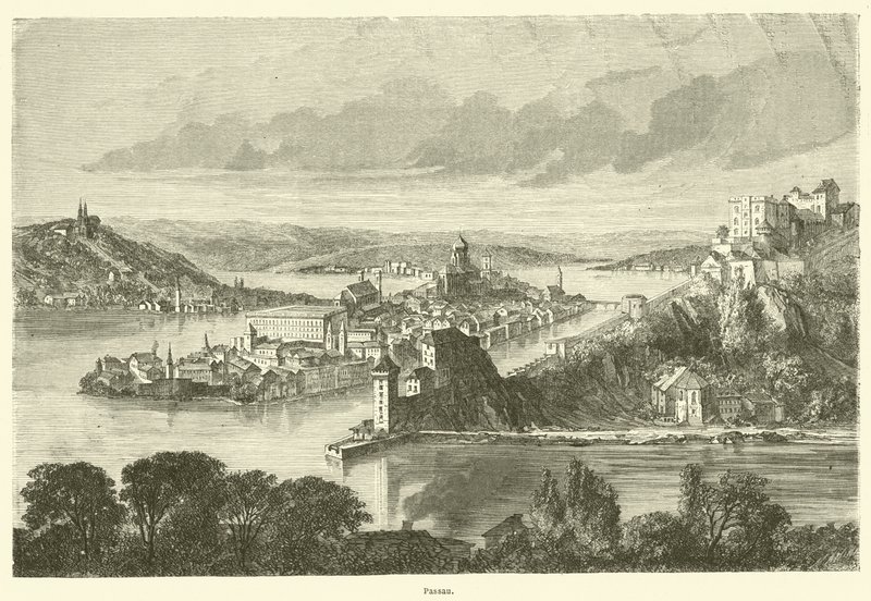 Passau (gravering) af French School