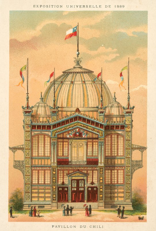 Pavillonen i Chile, Verdensudstilling 1889, Paris af French School